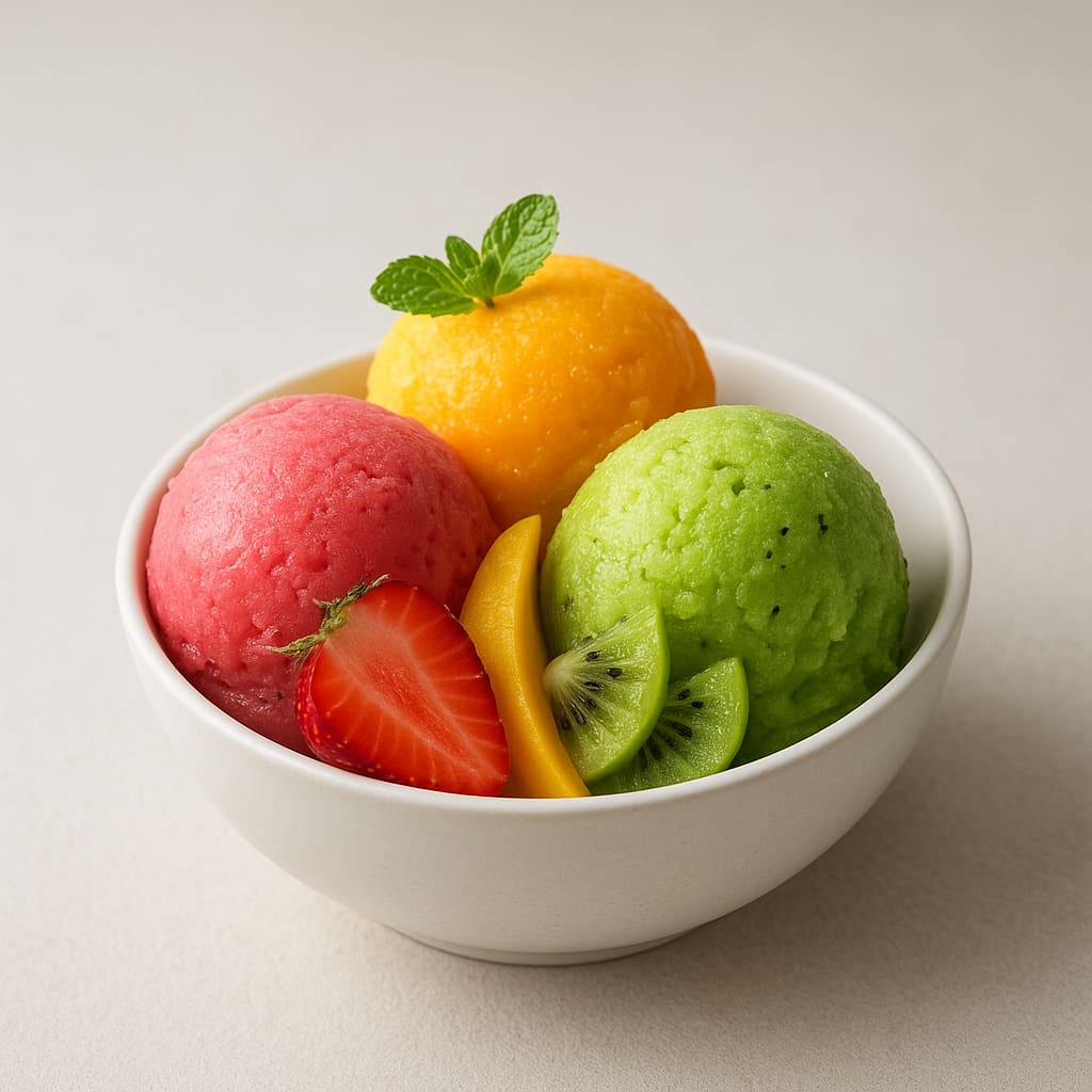 Hausgemachte Sorbets